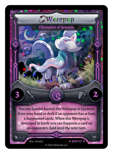 DCP-17 Werepup - Champion of Artemis Stellar Promo
