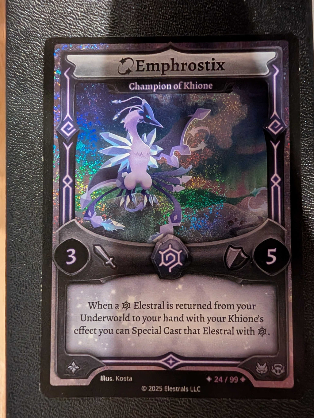 Serialized Stellar Emphrostix - Champion of Khione 24/99