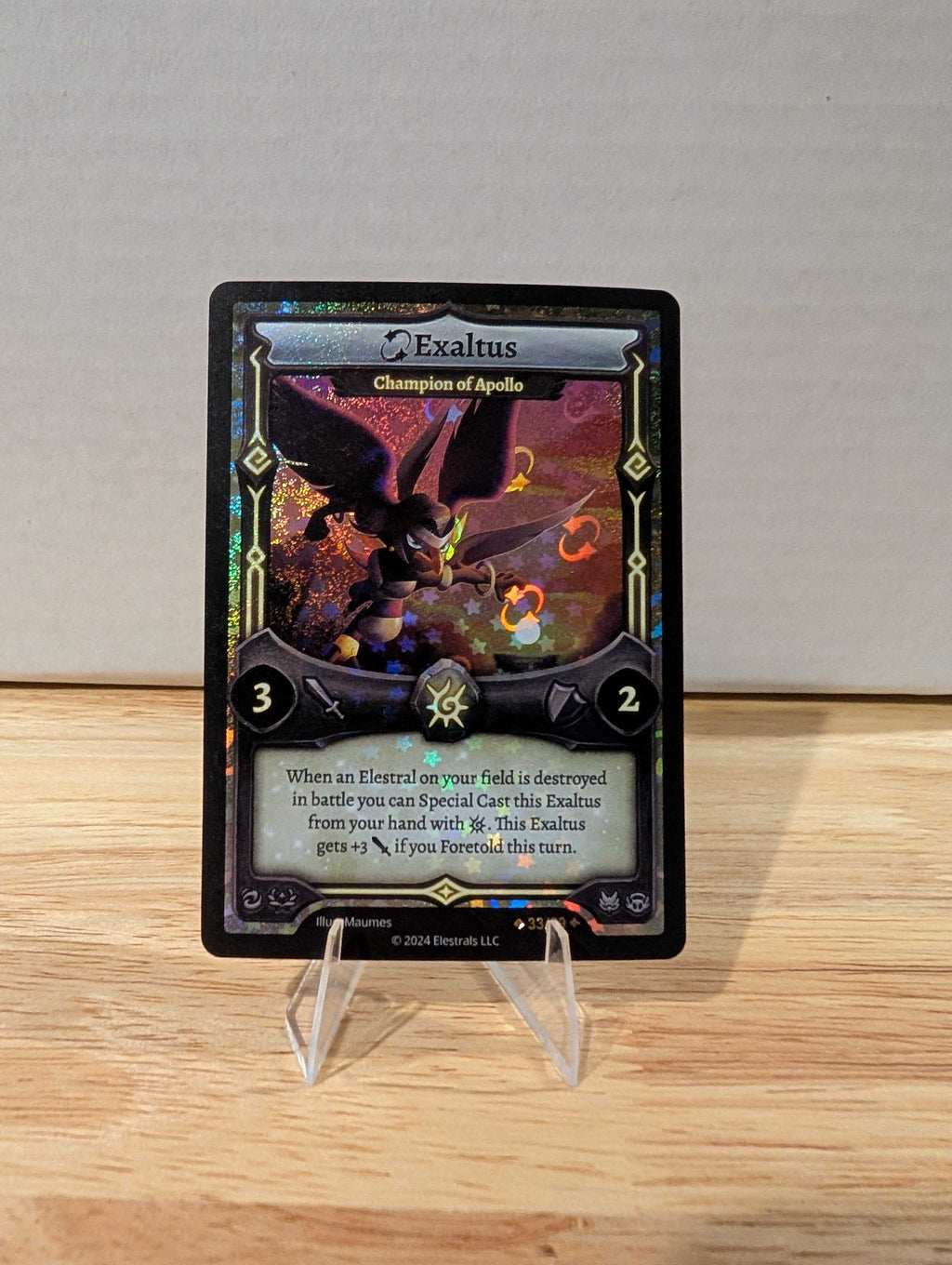 Serialized Stellar Exaltus Champion of Apollo 33/99