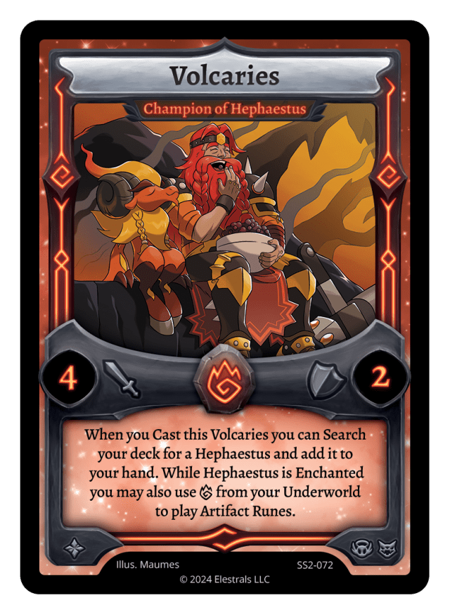 SS2-072 Volcaries - Champion of Hephaestus