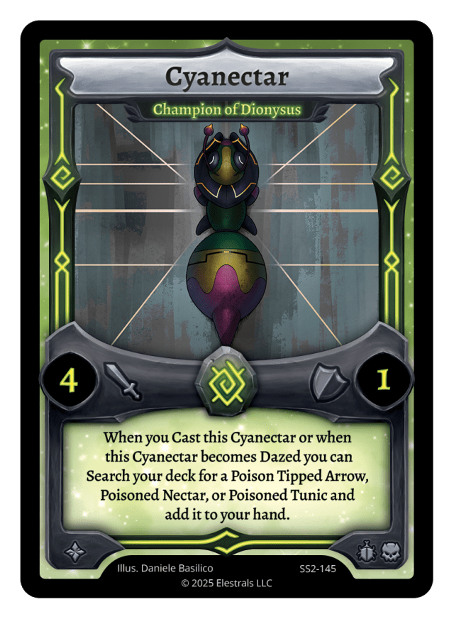 SS2-145 Cyanectar - Champion of Dionysus