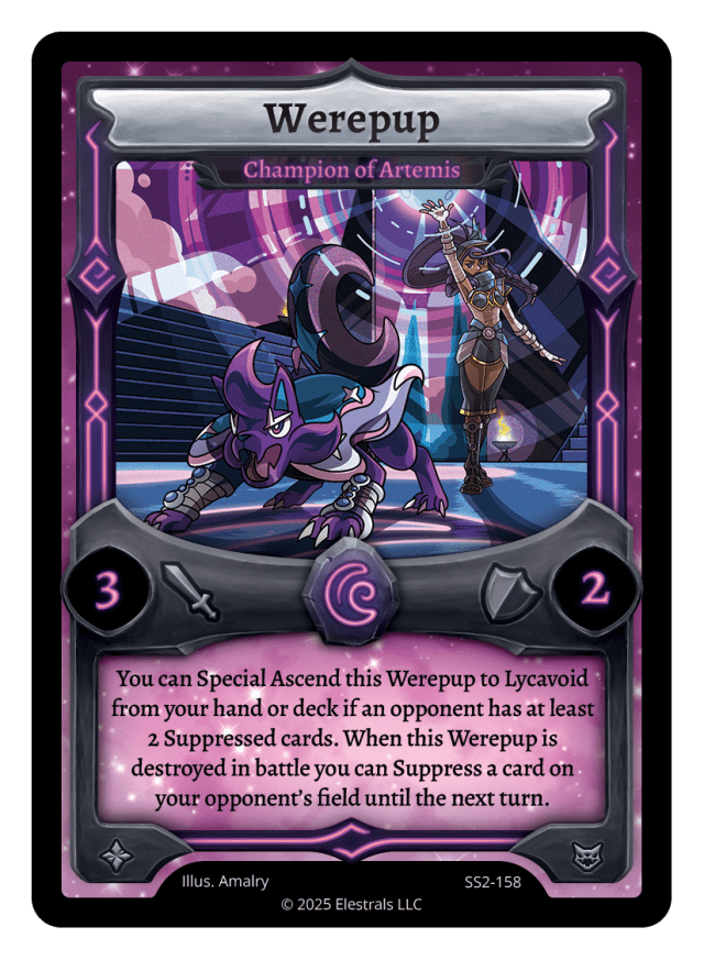 SS2-158 Werepup - Champion of Artemis