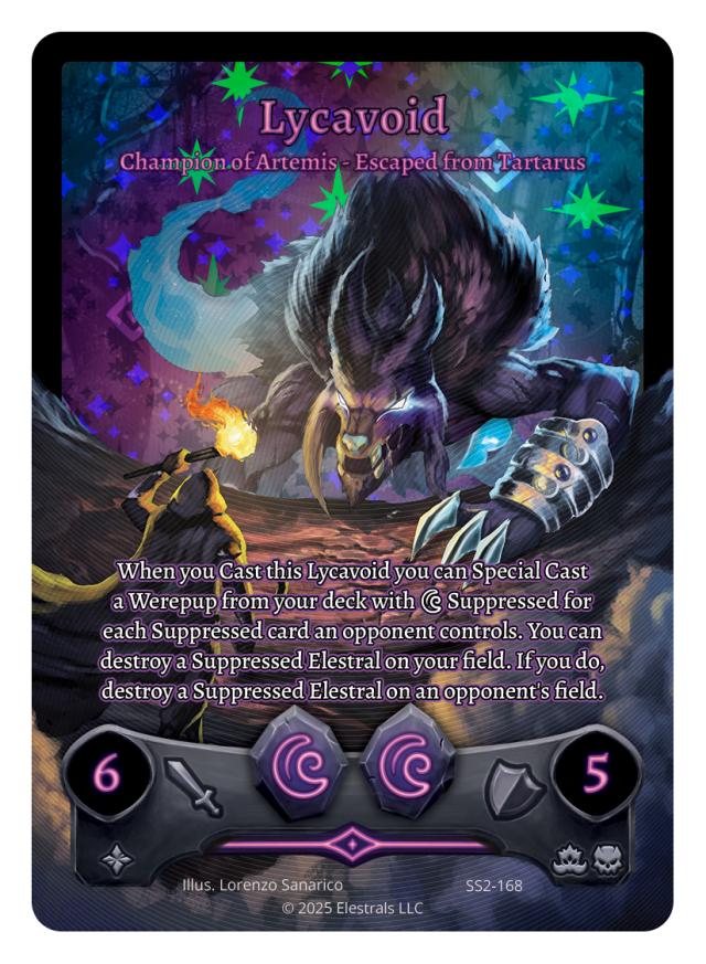 SS2-168 Lycavoid - Champion of Artemis - Escaped from Tartarus