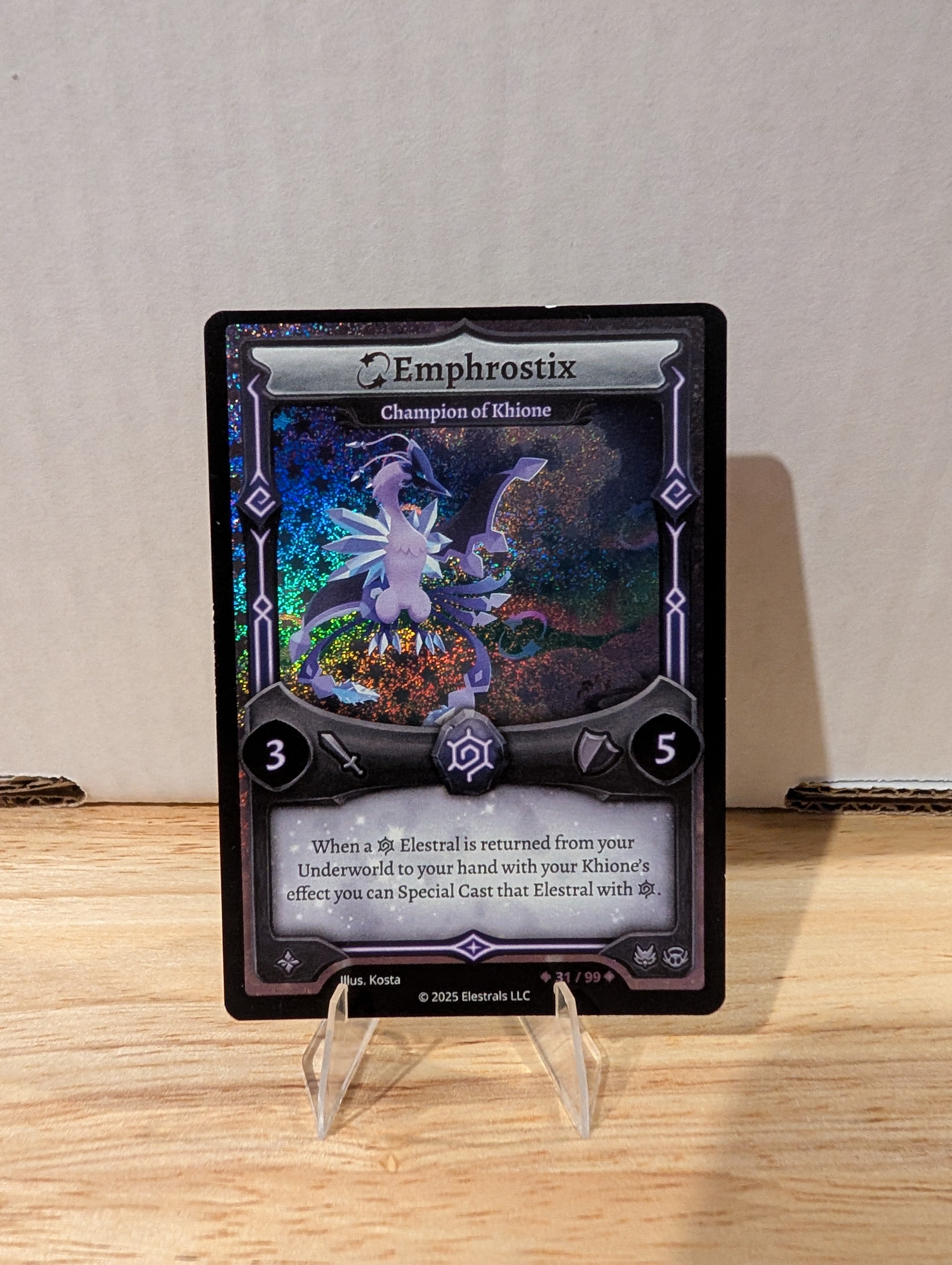 Serialized Stellar Emphrostix - Champion of Khione 31/99