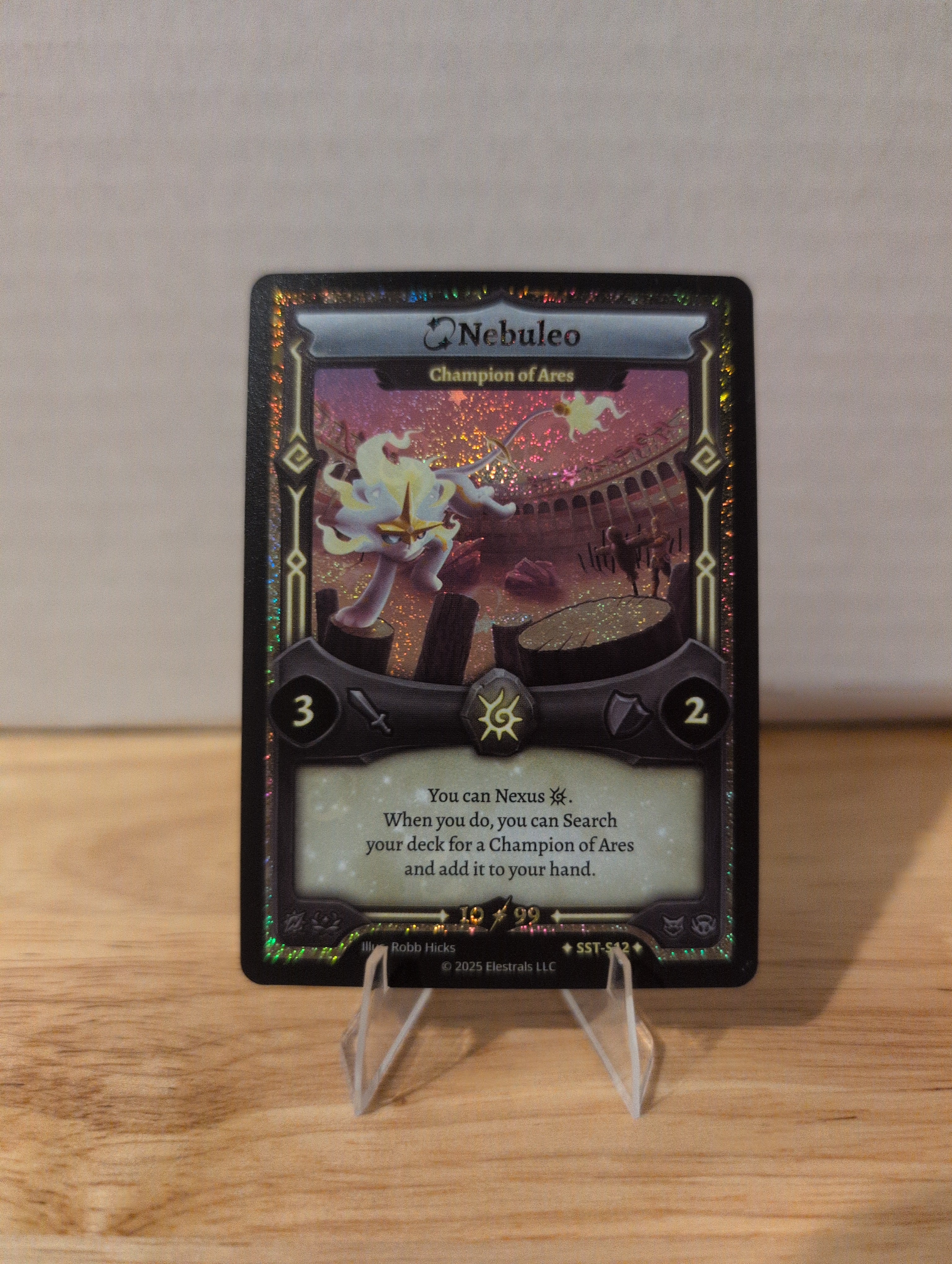 Serialized Stellar Nebuleo Champion of Ares 10/99