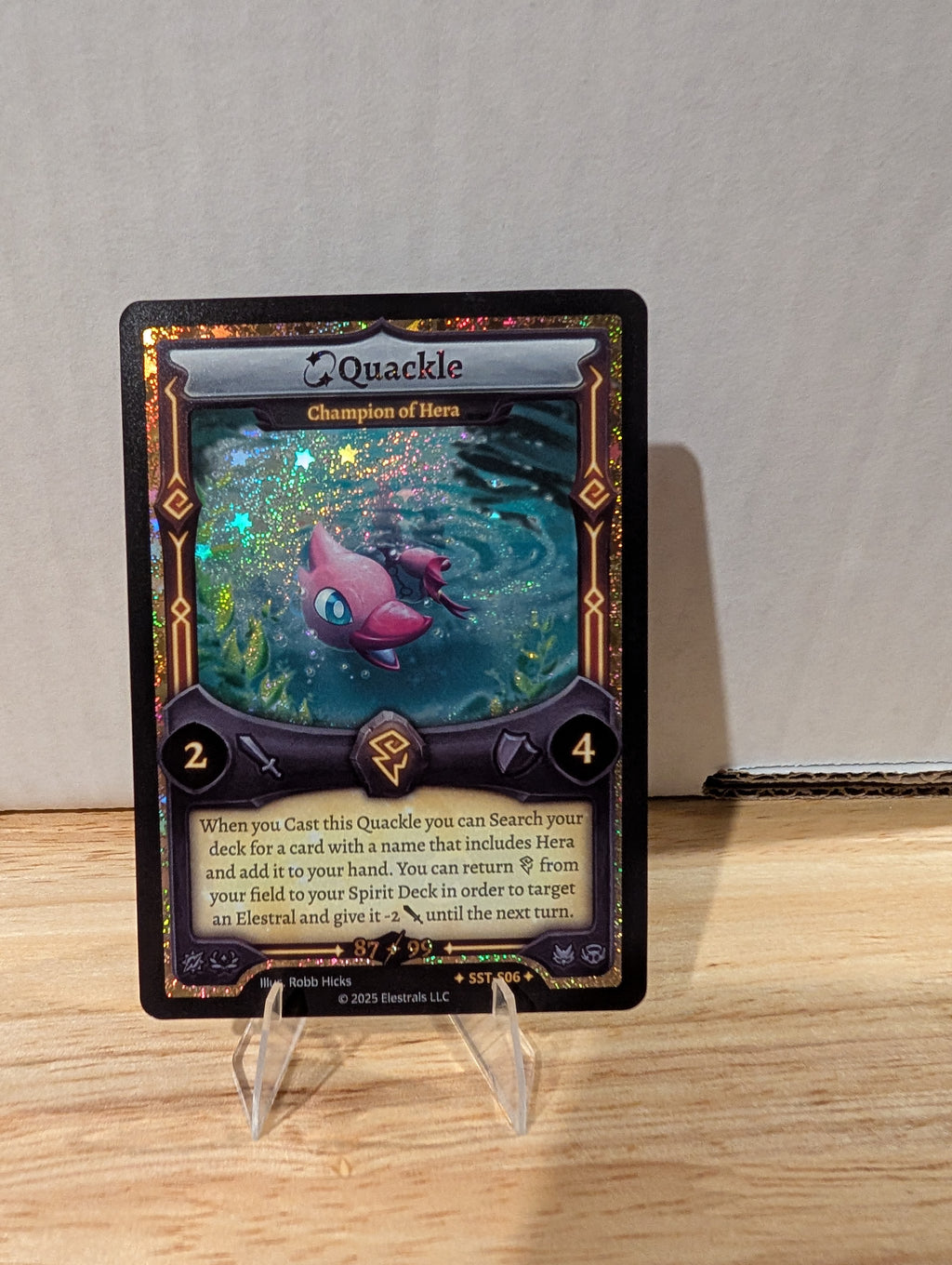 Serialized Stellar Quackle - Champion of Hera 87/99